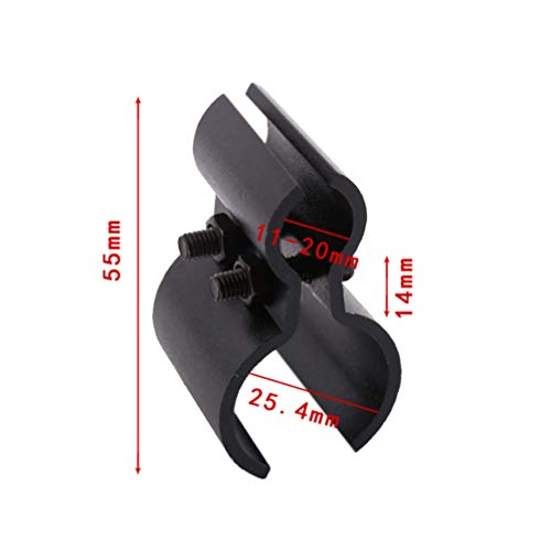 Iplusmile Pipe Clamp Clip Double Pipe Clamp, Shelf Pole Connector Universal Bracket Pole Mount Aluminum Alloy Lean Tube Connector Hose Clamps Assortment #TOP7