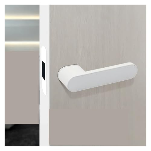 Manija interior de puerta con cerradura para despachos y dormitorios 2