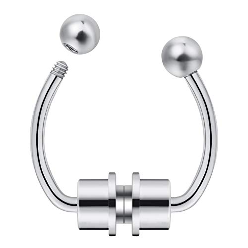 Fake Nose Ring Septum Piercing Magnet Magnetic Nose Hoop Rings Faux Septum Rings Non Piercing Clip On Nose Hoop Rings2