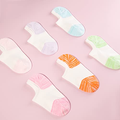 Image of IDEGG No Show Socks For Women and Men 12 Pairs Casual Low Cut Socks Anti-slid Athletic Cotton Socks with Non Slip Grip