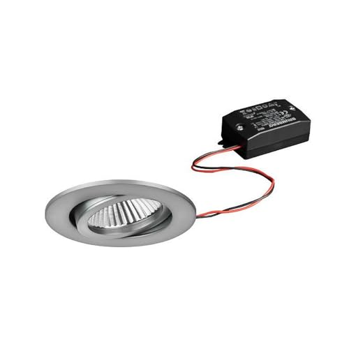 Plafonnier LED Brumberg 38363153 nickel mat encastrable 6W 3000K
