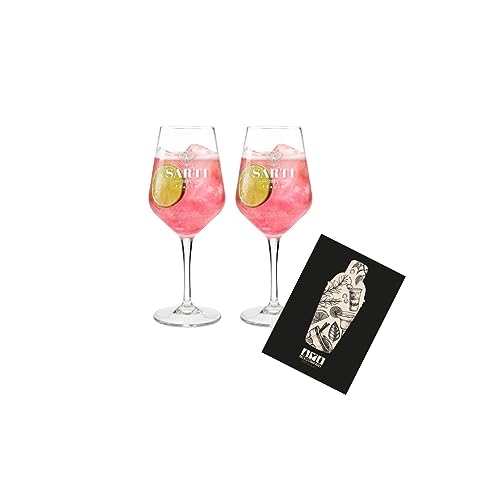 Mixcompany.de Bar & Glas Sarti Rosa Italia – 2er Set Ballongläser für Aperitifs & Cocktails