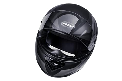 Capacete Fechado Moto Peels Spike Maxi Preto Fosco com Grafite 58