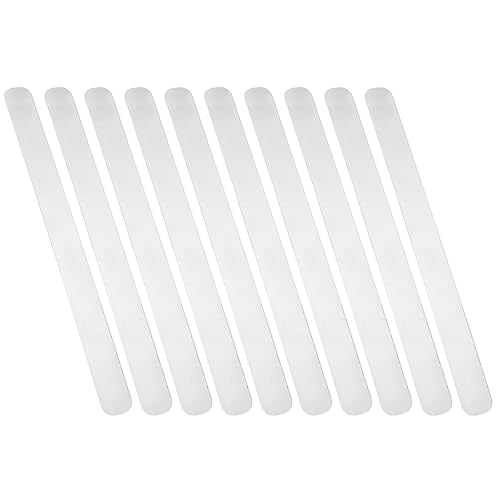 Briny River 10 Stück 304 Edelstahlblech, 300 x 25 x 0,6 mm, Metallstreifen für Baufertigung und mechanische Anwendungen