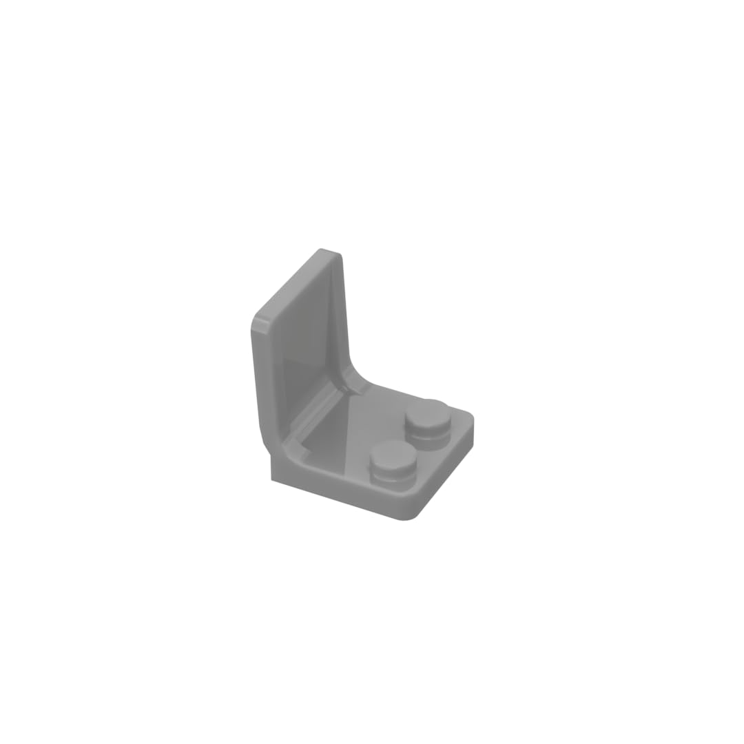 4079 Seat/Chair 2X2 50 Pieces High-Precision MOC Building Bricks Replacement Parts Compatible with Lego bricks GDS-1308 Flat Silver — image 1