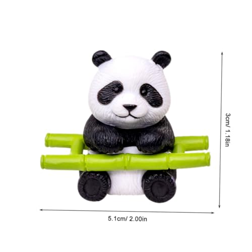Statue de panda décorative en lot de 8 petites pièces de collection