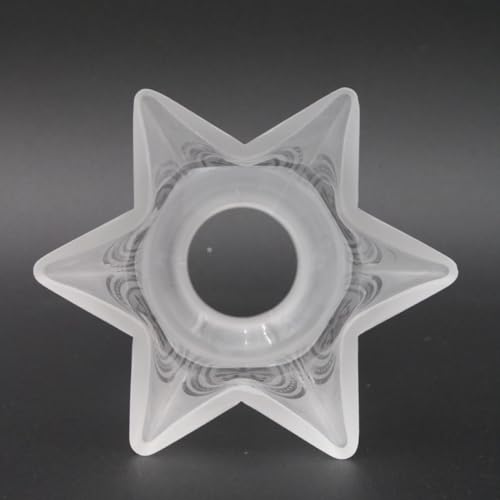 Image of Victorian Etched with Flare Glass Replacement Shade 2 1 /4 inch Fitter Lighting Parts New