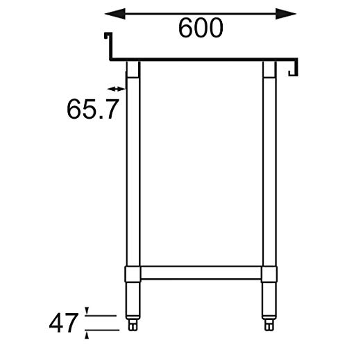 Miniatura 2 de Vogue T383 Mesa De Acero Inoxidable
