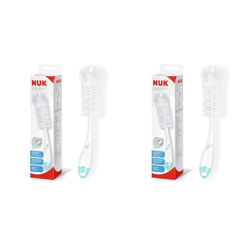 Image of NUK 2 in 1 Flexible Bottle Brush | Baby Bottle & Teat Brush (Pack of 2)