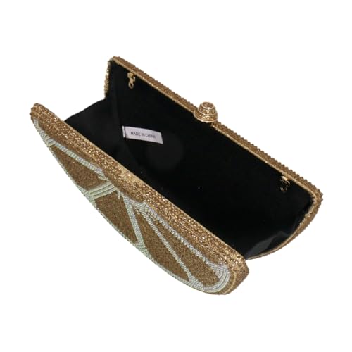 Image of Women Rhinestone Clutch Purse Watermelon Shape Handbag Cute Fruit Crossbody Bag Crystal Wedding Party Purse