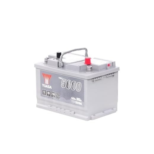 YUASA Autobatterie 80Ah 12V 740A YBX5096 YBX5000 DIN/ISO L3 Starterbatterie