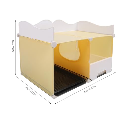 Caja de arena para gato cerrada con bandeja extraíble y tapa miniatura 7