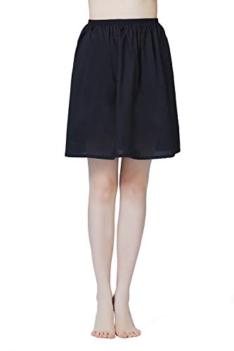 Image of BEAUTELICATE Womens Half Slip 100% Cotton Vintage Underskirt in 3 Lengths