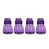 Dog Shoes for Hot Pavement Dog Shoe for Small Medium Large Dogs Dog Boots Paw Protectors Easy ON Off Non Slip Waterproof Easy Clean Dog Booties for Beach and Snow Purple L