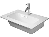 Waschtisch Duravit Möbelwaschtisch compact ME by Starck 630m Weiß Seidenmatt, 3 Hahnlöcher, 2342633230