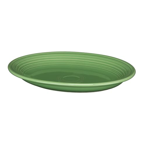 Fiesta® 11 5/8" Medium Oval Serving Platter – Durable Ceramic, Lead-Safe, Dishwasher/Microwave/Oven Safe – Made in USA - Meadow