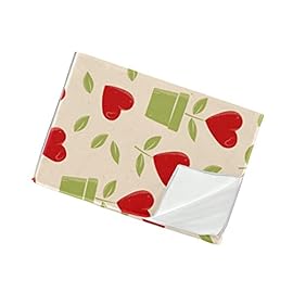 DEYYA Microfiber Gym Cooling Towels Sports Fitness Workout 2 Pack Reusable Soft Sweat Towel for Yoga Running Swimming Cycling Vintage Retro Valentine’s Day Pattern