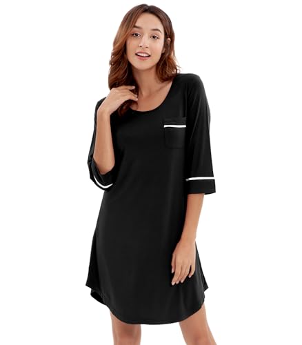 WiWi three-quarter-sleeve nightgown
