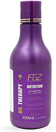 شامبو التغذية من شركة دكتور ثيرابي – خالٍ من الملح والبارابين – ينظف الشعر دون إتلاف ويساعد في إعادة بناء الألياف التالفة، 300 مل