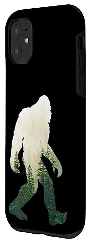 Iphone 11 Bigfoot Figure Sasquatch Yeti Nature Double Exposure Case #TOP1