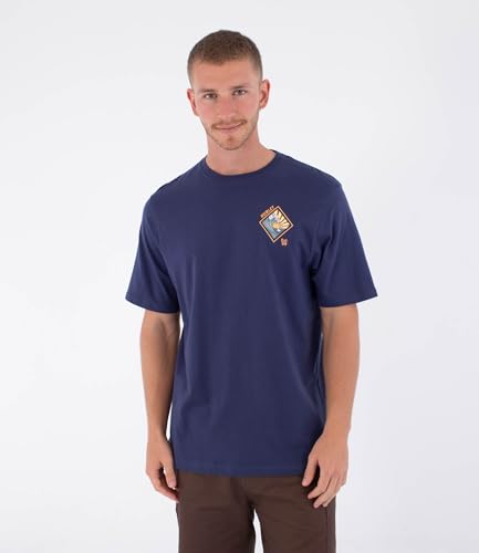 T-Shirt Homme Hurley col rond imprimé disques pour un style streetwear californien