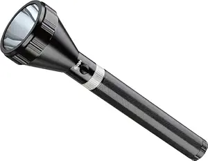 Mr. Light Aluminium Rechargeable LED Flashlight, Black, Pack of 1.