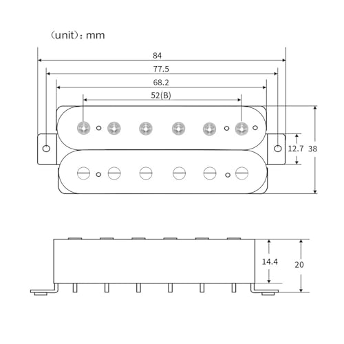 Micro pour guitare électrique Alnico 5 HSS hybride - 7