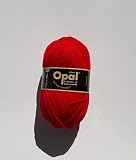 100g Sockenwolle Opal uni - Fb. Rot - Fb.-Nr. 5180