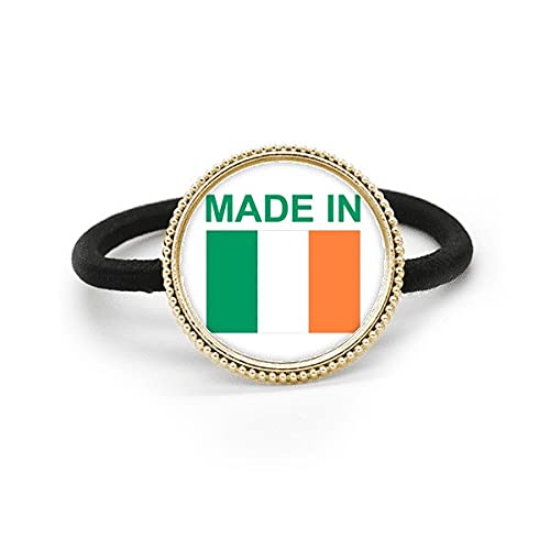 Coletero de plata Love tocado de metal irlandés con goma elástica