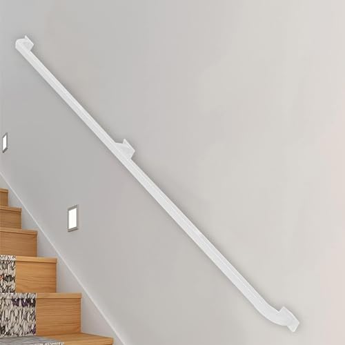 Rambarde d escalier exterieur blanche securisee et reglable jusqu a 2.5 m