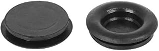Fielect 10Pcs 25mm Rubber Grommet Eyelet Ring Gasket Wire Grommets O Ring Electric Cable Protector Rubber Grommets for Wiring, Black