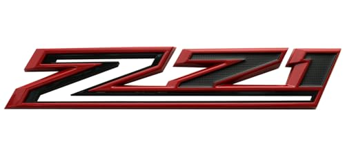 Image of 2 Pack 2019-2025 Z71 Emblem Decals Side Badges Compatible with Silverado Z71 Parts 84632695 (Red)