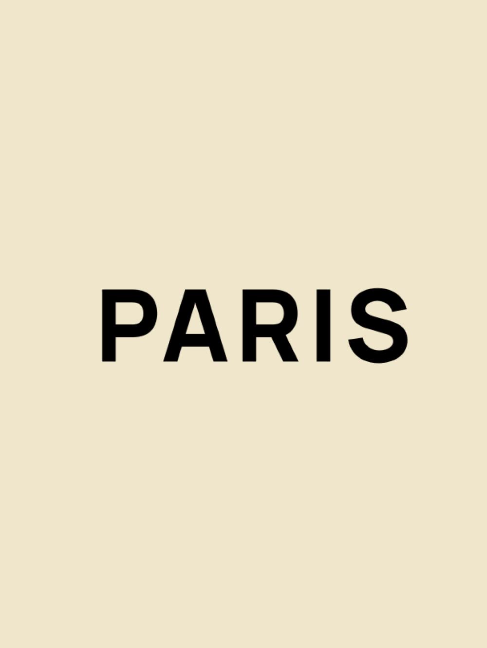 Paris: decorative aesthetic book, 8.5x11" 350 pages, blank pages, for bookshelves, home decor, coffee table