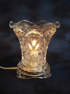 l&v Electric Tart Burner Oil Wax Melts Warmer Aroma LAMP DIMMER Switch Night Light Clear