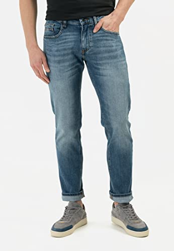 camel active Herren Slim Fit Madison Stretch Jeanshose Hose, Mittelblau (Indigo - 46), 44W / 34L – Ansicht 2