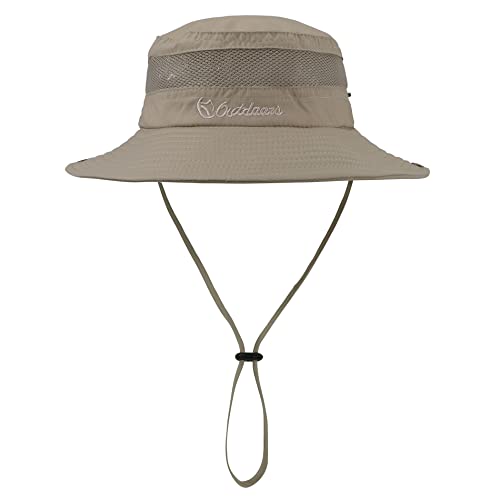 Kids Sun Hat Outdoor Upf 50+ Boys Sun Hats Wide Brim Kids Bucket Summer Safari Hat Fishing Cap Dark Khaki 5-13 Years #TOP1