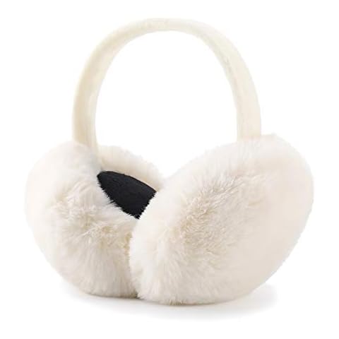 LCXSHYE Winter Ear Muffs Faux Fur Cover