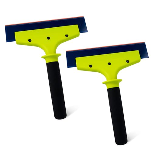 NEWISHTOOL 2 Pack Rubber Squeegee with Nylon Handle Window Tint...