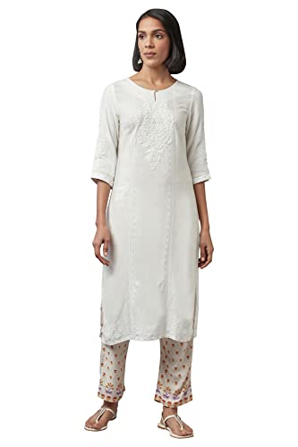 Image of W for Woman Rayon W Strechable Casual Style Straight Pants for Women | Trousers for Women