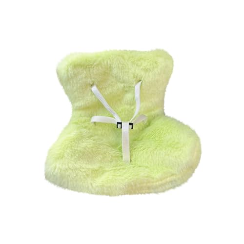Doll Car Seat for 10-17cm Dolls with Soft Furry Cushion, Air Vent Clip Car Decorations for Doll Fans and Doll Collector(Light Green,One Size)