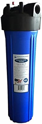 WFD, H-20BB-1PR 20-inch High Flow Big Blue (BB) Water Filter Housing with Pressure Release, 1-inch NPT