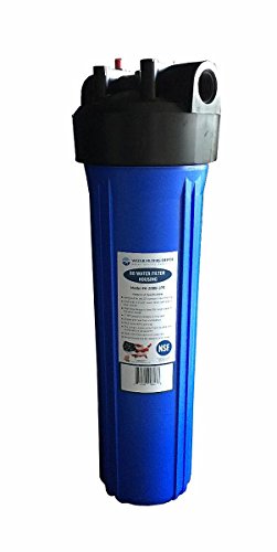 WFD, H-20BB-1PR 20-inch High Flow Big Blue (BB) Water Filter Housing with Pressure Release, 1-inch NPT