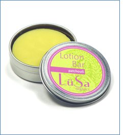 Lusa Organics Patchouli Lotion Bar - Handcrafted with All Natural and Certified Organic Ingredients - Moisturize and Soothe Dry Skin While Leaving A Beautiful Fragrance - 1.55 ounces