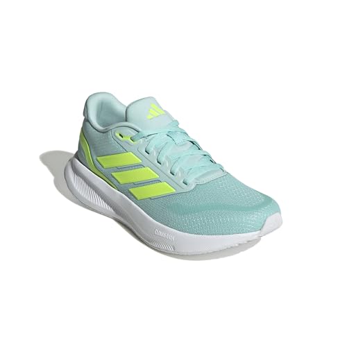 adidas Damen Runfalcon 5 Running Shoes Laufschuhe, semi Flash Aqua/Lucid Lemon/core Black, 39 1/3 EU