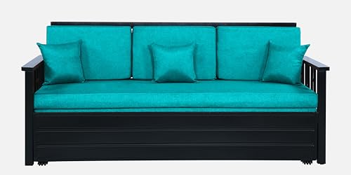 Image of Ubpon 3 Seater Metal Sofa Cum Bed with Hydraulic Storage | Single Size Sofa Cuma Bed | Metal Sofa Set for Living Room, Guest Room D10 SB Single