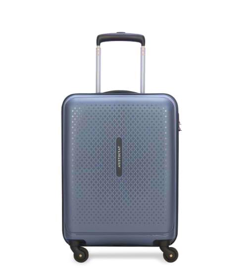 Image of Aristocrat Cabin 55 Cm(Small) 4 Wheels Trolley Bags for Travel Hard Case Luggage, Lightweight Bag with Combination Lock & Robust Trolley with 5 Years Warranty (Blue)