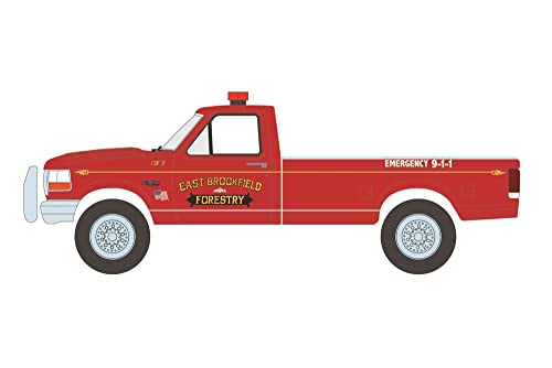 Modelo a escala 1:64 Ford F-350 Pickup 1992 rojo miniatura 2