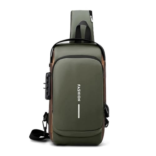 Image of TEKCOOL Sling Bag for Men Stylish Crossbody Backpack for Men & Women, Anti-Theft Chest Bag with USB Charging Port, Messenger Bags, Casual Shoulder Bag