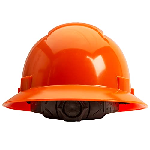 Full Brim Vented Hard Hats Construction Osha Safety Helmet 6 Point Ratcheting System | Meets Ansi Z89.1 | Personal Protective Equipment Carbon Fiber Design Hard Hat #TOP3