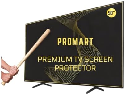 PROMART® 50 Inch TV Screen Protector – Tempered Glass Guard | 9H Hardness | Scratch Resistant | Crystal Clear Display Protection